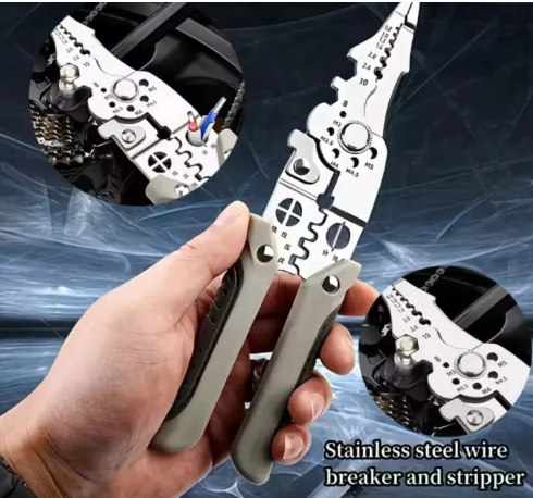 7-in-1 Stainless Steel Wire Stripper & Crimping Tool